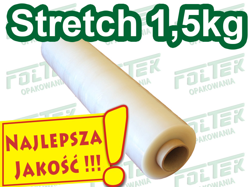 Folia Stretch 1,5 kg transparentna